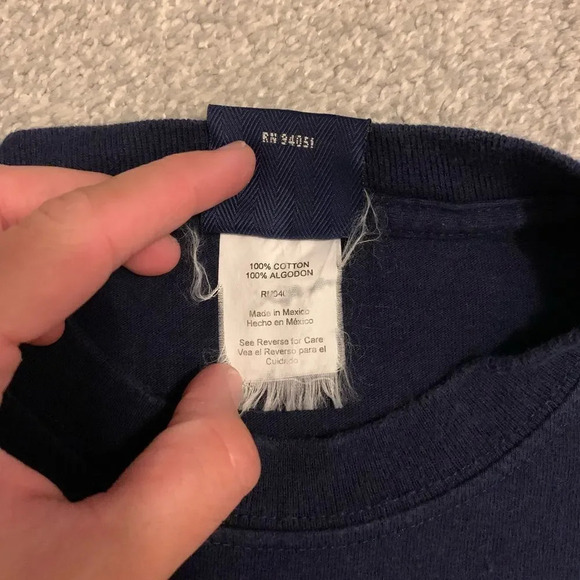 VTG Penn State Graphic T-shirt AS University Navy Blue White T-shirt Size XL XXL - Picture 3 of 4